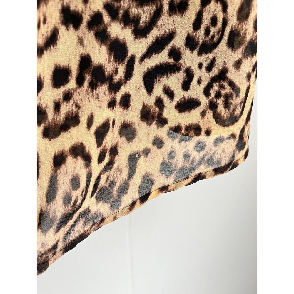 Torrid Leopard Print Asymmetrical Hem Midi Dress … - image 4